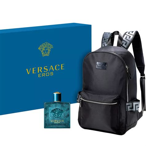 versace bundle with bag|Versace eros perfume bag.